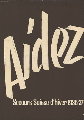 Aidez, Secours Suisse d’hiver 1936/37