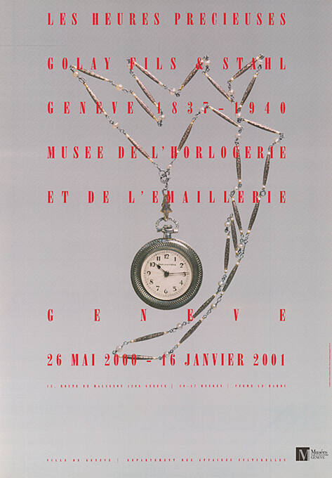 Les heures précieuses, Golay Fils & Stahl, Musée de l’horlogerie et de l’émaillerie, Genève