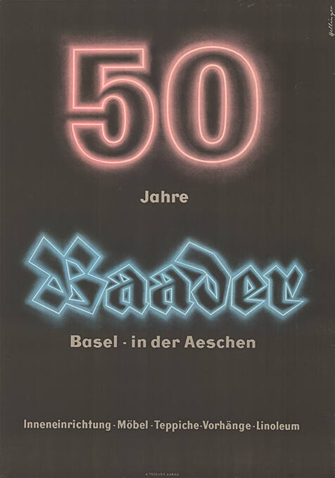 50 Jahre Baader, Basel – in der Aeschen