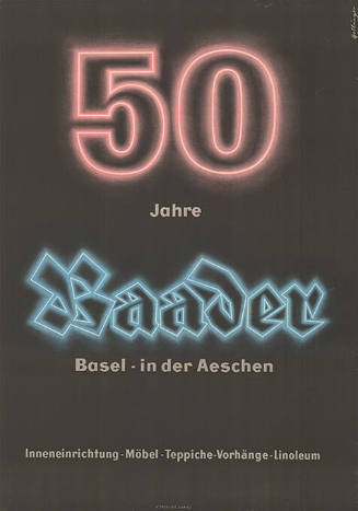 50 Jahre Baader, Basel – in der Aeschen