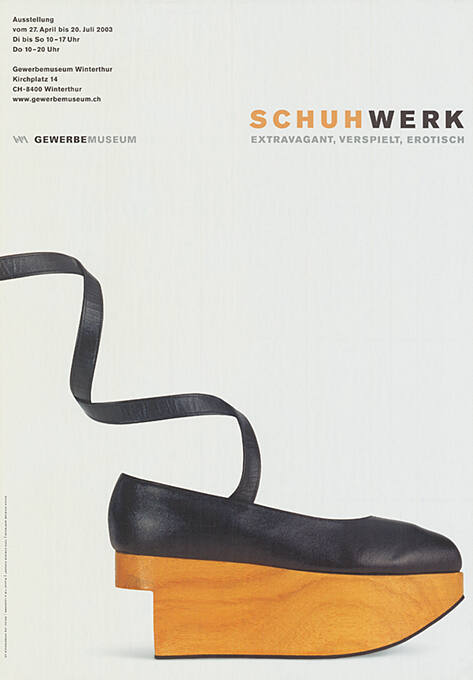 Schuhwerk, Gewerbemuseum Winterthur