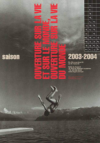 Ouverture sur la vie et sur le monde, ouverture sur la vie du monde, Saison 2003–2004, Théâtre Pour Enfants, Lausanne