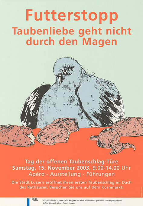 Futterstopp, Taubenliebe geht nicht durch den Magen