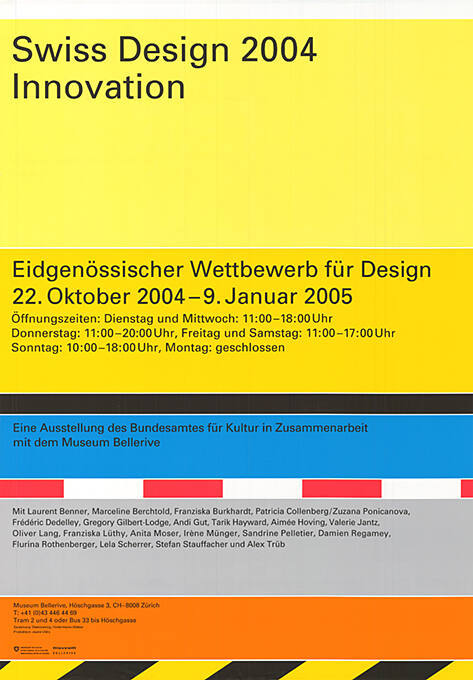 Swiss Design 2004, Innovation, Museum Bellerive