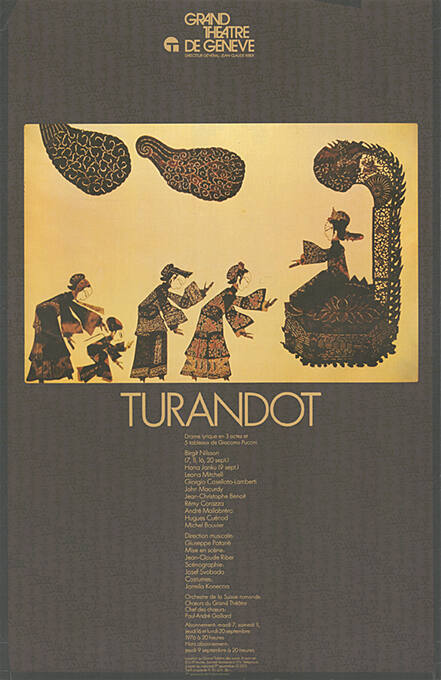 Turandot, Giacomo Puccini, Grand Théâtre de Genève