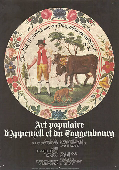 Art populaire d’Appenzell et du Toggenbourg, Musée des Arts Décoratifs Lausanne