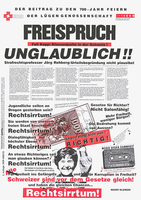 Freispruch, Unglaublich!! Rechtsirrtum!