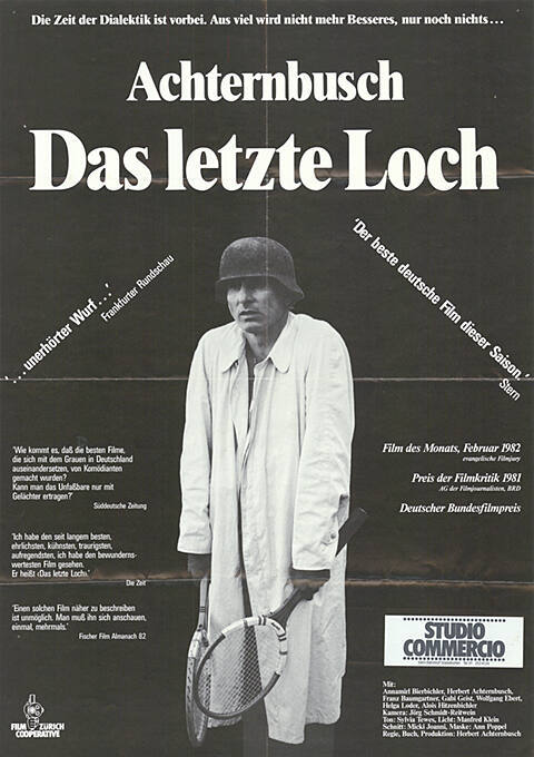 Das letzte Loch, Achternbusch, Studio Commercio