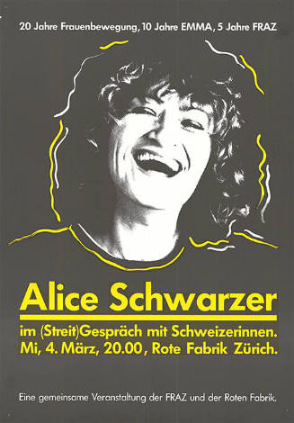 Alice Schwarzer im (Streit)Gespräch mit Schweizerinnen, Rote Fabrik, Zürich