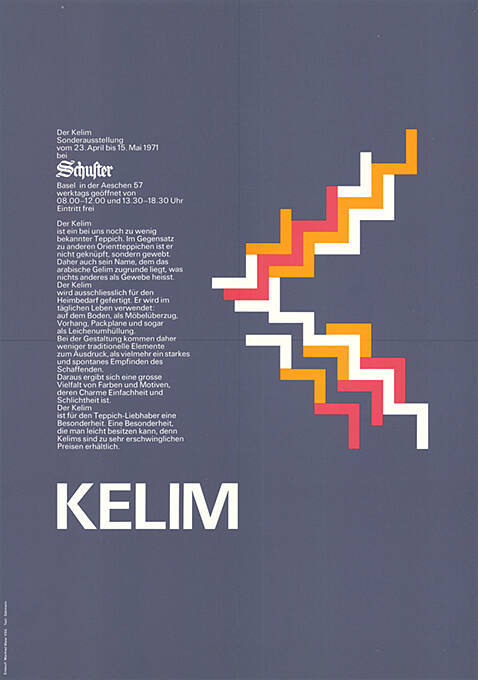 Der Kelim, Sonderausstellung, Schuster Basel