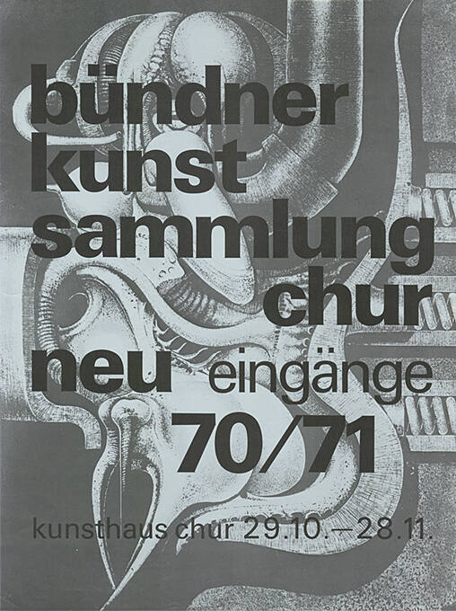 Bündner Kunstsammlung Chur, Neu-Eingänge 70/71, Kunsthaus Chur