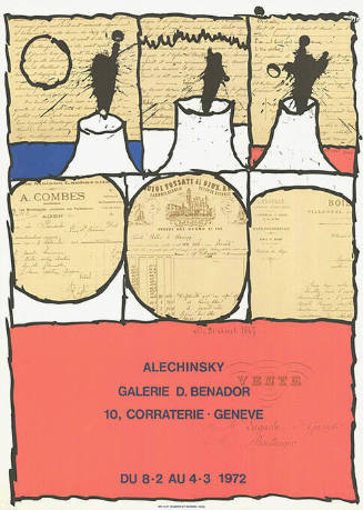 Alechinsky, Galerie D. Benador, Genève