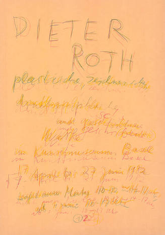 Dieter Roth, Kunstmuseum Basel