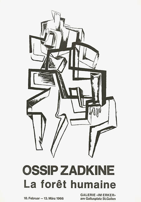 Ossip Zadkine, La forêt humaine, Galerie «Im Erker», St. Gallen