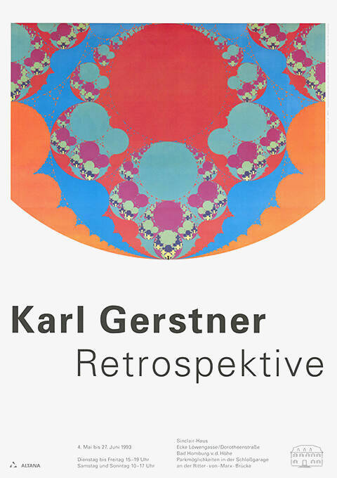 Karl Gerstner, Retrospektive, Sinclair-Haus, Bad Homburg