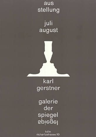 Karl Gerstner, Galerie der Spiegel