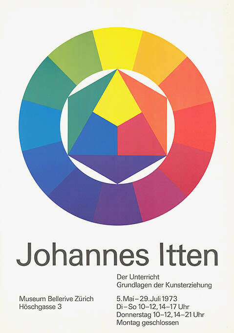 Johannes Itten, Der Unterricht, Grundlagen der Kunsterziehung, Museum Bellerive Zürich