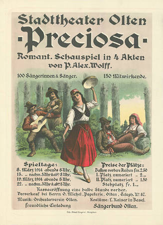 Preciosa, P. Alex. Wolff, Stadttheater Olten