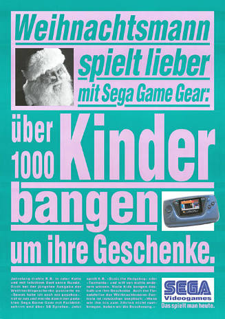 Weihnachtsmann spielt lieber mit Sega Game Gear […] Sega