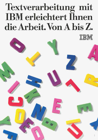 Textverarbeitung mit IBM erleichtert Ihnen die Arbeit. Von A bis Z. IBM