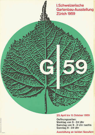 G 59, 1. Schweizerische Gartenbau- Ausstellung Zürich