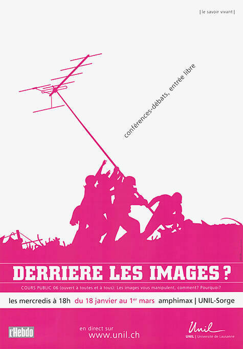 Derrière les Images? Conférence-débats amphimax, UNIL-Sorge