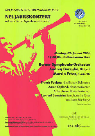 Neujahrskonzert mit dem Berner Symphonie-Orchester, Kultur-Casino Bern