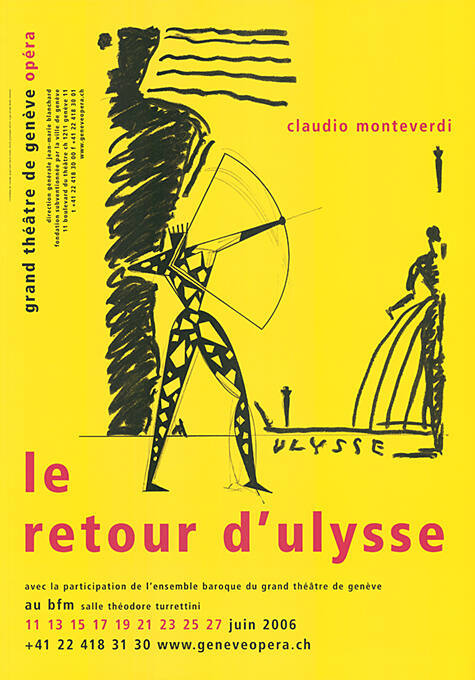 Le retour d’Ulysse, Claudio Monteverdi, Grand Théâtre de Genève