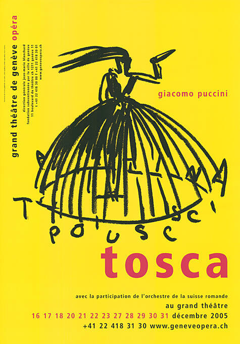 Tosca, Giacomo Puccini, Grand Théâtre de Genève