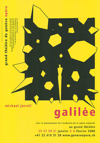 Galilée, Michael Jarrell, Grand Théâtre de Genève