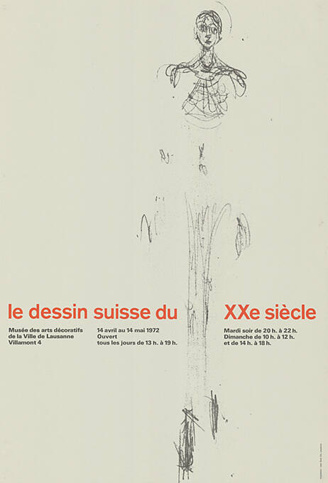 le dessin suisse du XXe siècle, Musée des arts décoratifs de la ville de Lausanne