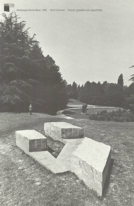 Skulptur im 20. Jahrhundert, Wenkenpark Riehen / Basel, 1980, Ulrich Rückriem