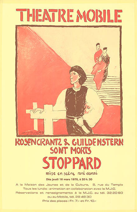 Stoppard, Rosencrantz & Guildenstern sont morts, Théâtre Mobile, Maison des Jeunes et de la Culture, Genève