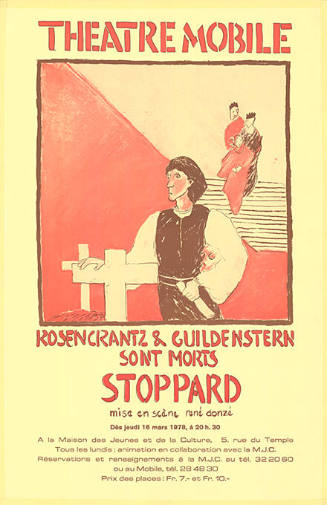 Stoppard, Rosenkrantz & Guildenstern sont morts, Thèâtre Mobile, Maison des Jeunes et da la Culture, Genève