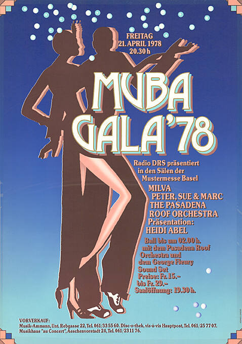 Muba Gala ’78, Mustermesse Basel