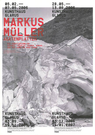 Markus Müller, Agatenplatten, Kunsthaus Glarus