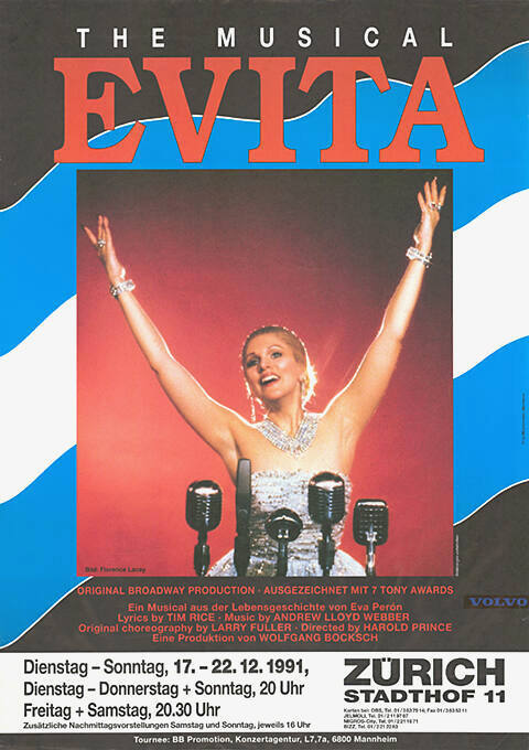 Evita, The Musical, Andrew Lloyd Webber, Stadthof 11, Zürich