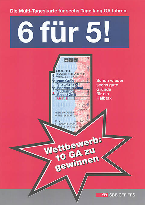 6 für 5! SBB