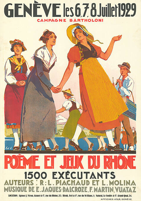 Poème et Jeux du Rhône, Campagne Bartholoni, Genève