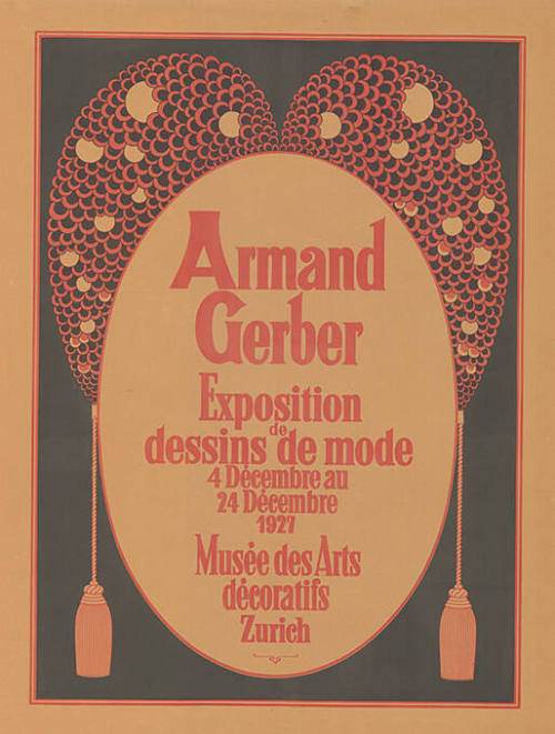 Armand Gerber, Exposition de dessins de mode, Musée des Arts décoratifs, Zurich