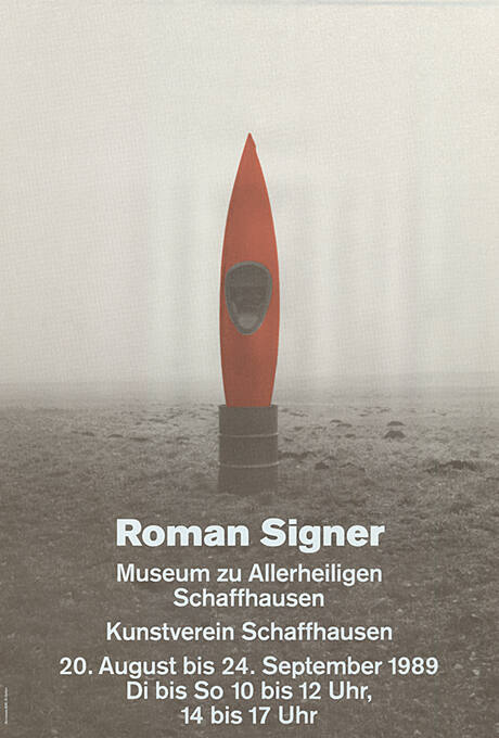 Roman Signer, Museum zu Allerheiligen, Kunstverein Schaffhausen