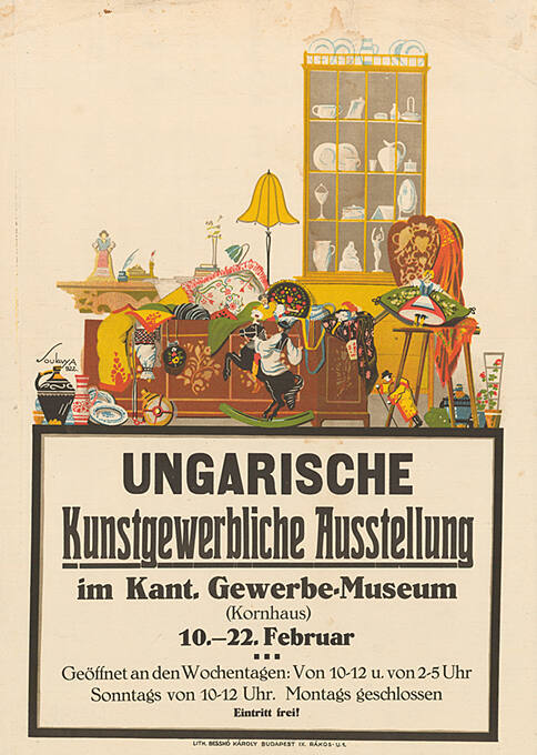 Ungarische Kunstgewerbliche Ausstellung im Kant. Gewerbe-Museum