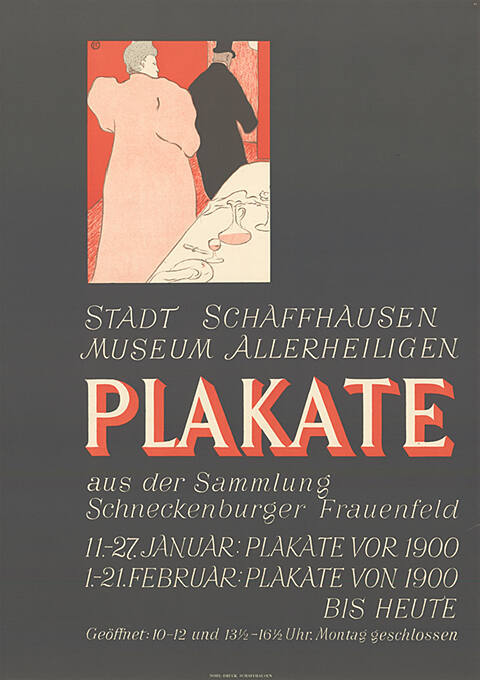 Plakate aus der Sammlung Schneckenburger, Stadt Schaffhausen, Museum Allerheiligen