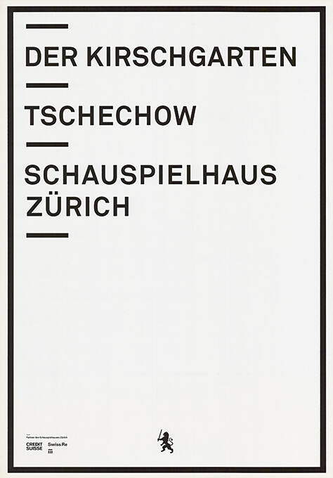 Der Kirschgarten, Tschechow, Schauspielhaus Zürich