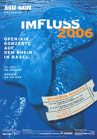 Imfluss 2006, Open-Air Konzerte auf dem Rhein in Basel