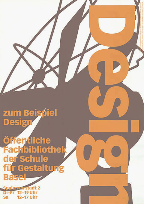 Zum Beispiel Design, Öffentliche Fachbibliothek der Schule für Gestaltung Basel