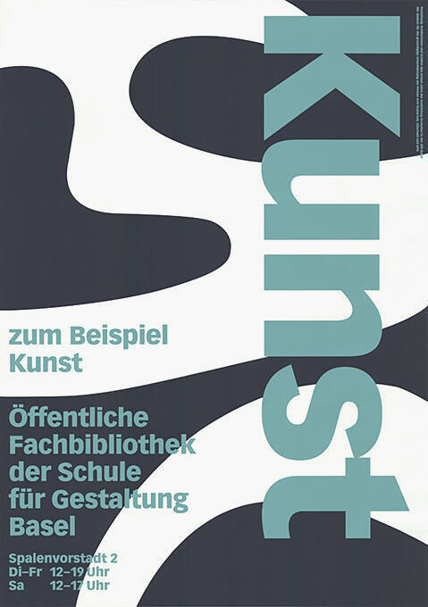 Zum Beispiel Kunst, Öffentliche Fachbibliothek der Schule für Gestaltung Basel