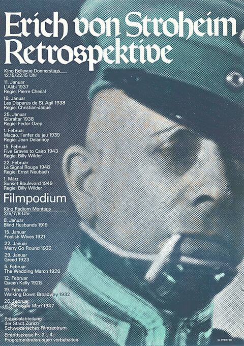 Erich von Stroheim, Retrospektive, Filmpodium