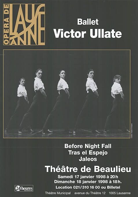 Victor Ullate, Before Night Fall, Tras el Espejo, Jaleos, Théâtre de Beaulieu Lausanne