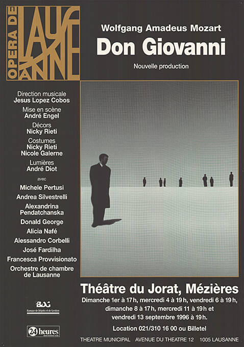 Don Giovanni, Wolfgang Amadeus Mozart, Théâtre du Jorat, Mézières